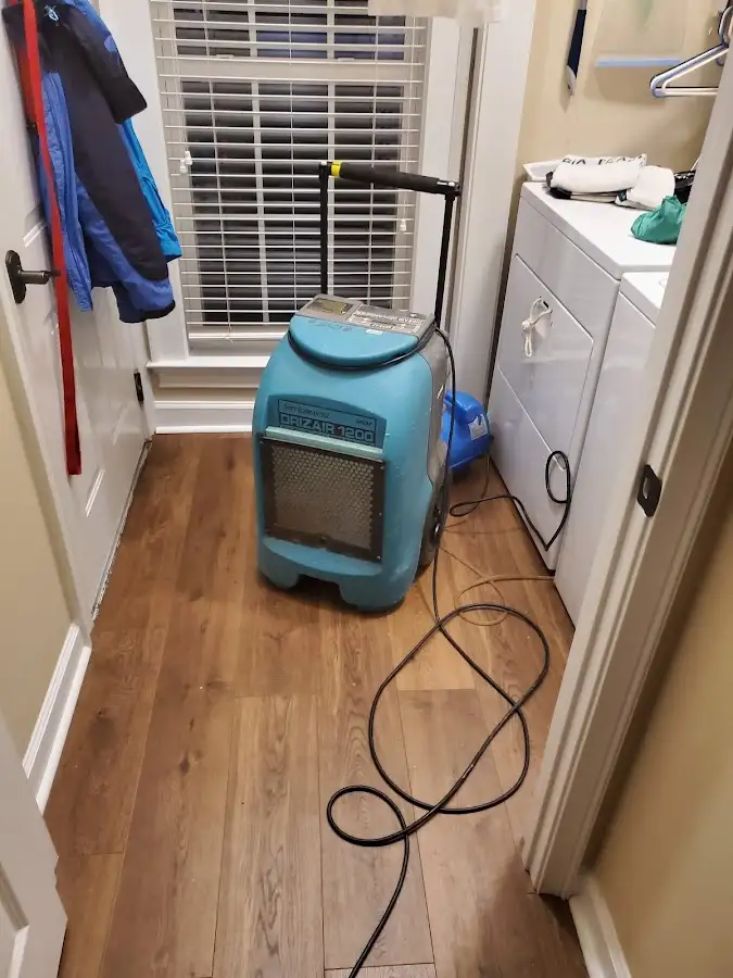 Commercial dehumidifier deployed for Flood Damage Cleanup in Wildomar